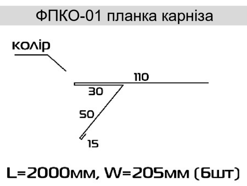 Планка карнизная Планка карнизная