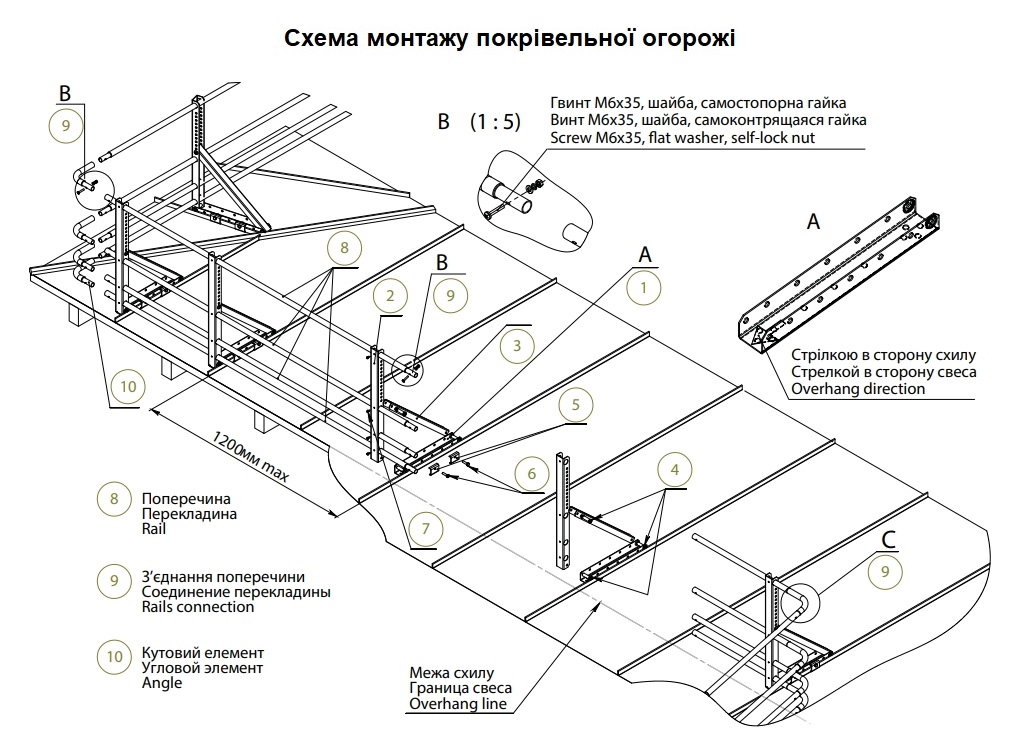 кровельное ограждение кровельное ограждение