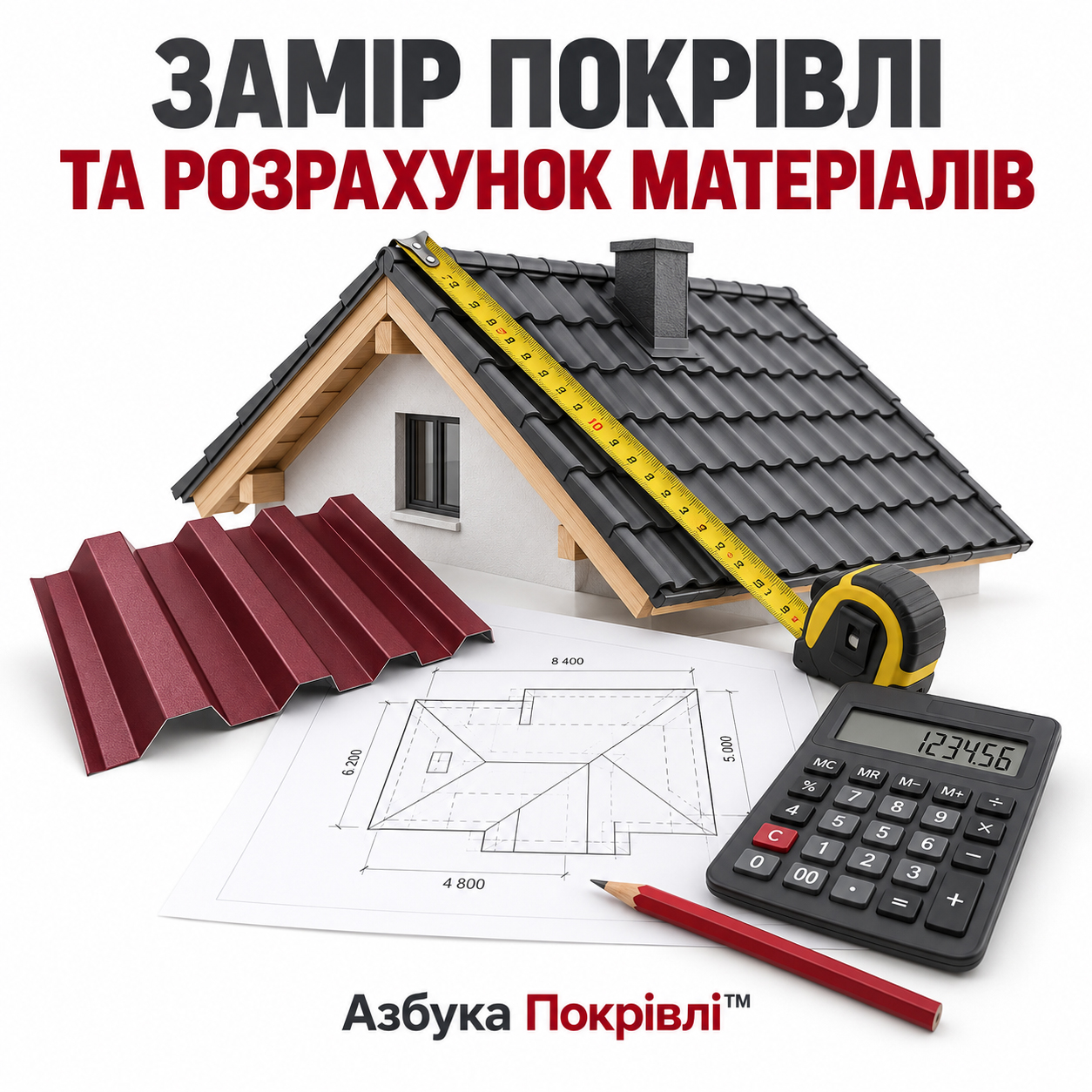 Замір покрівлі