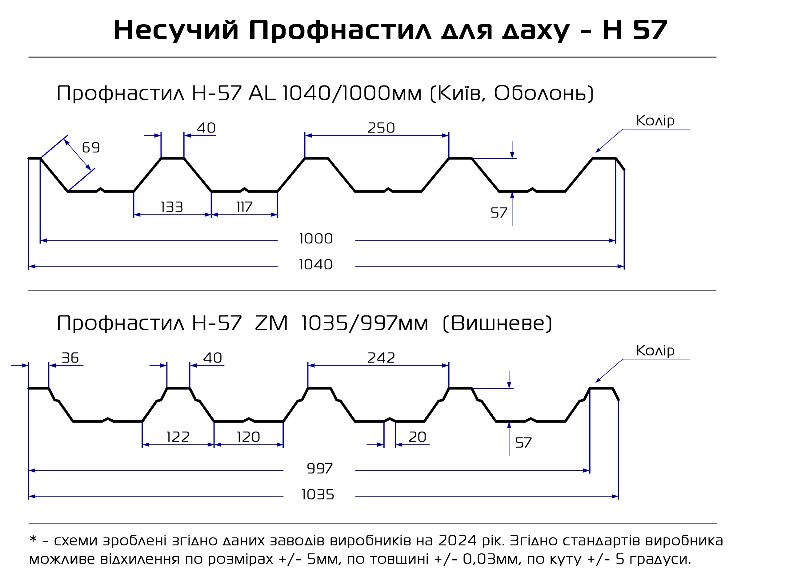 Профнастил Н-57
