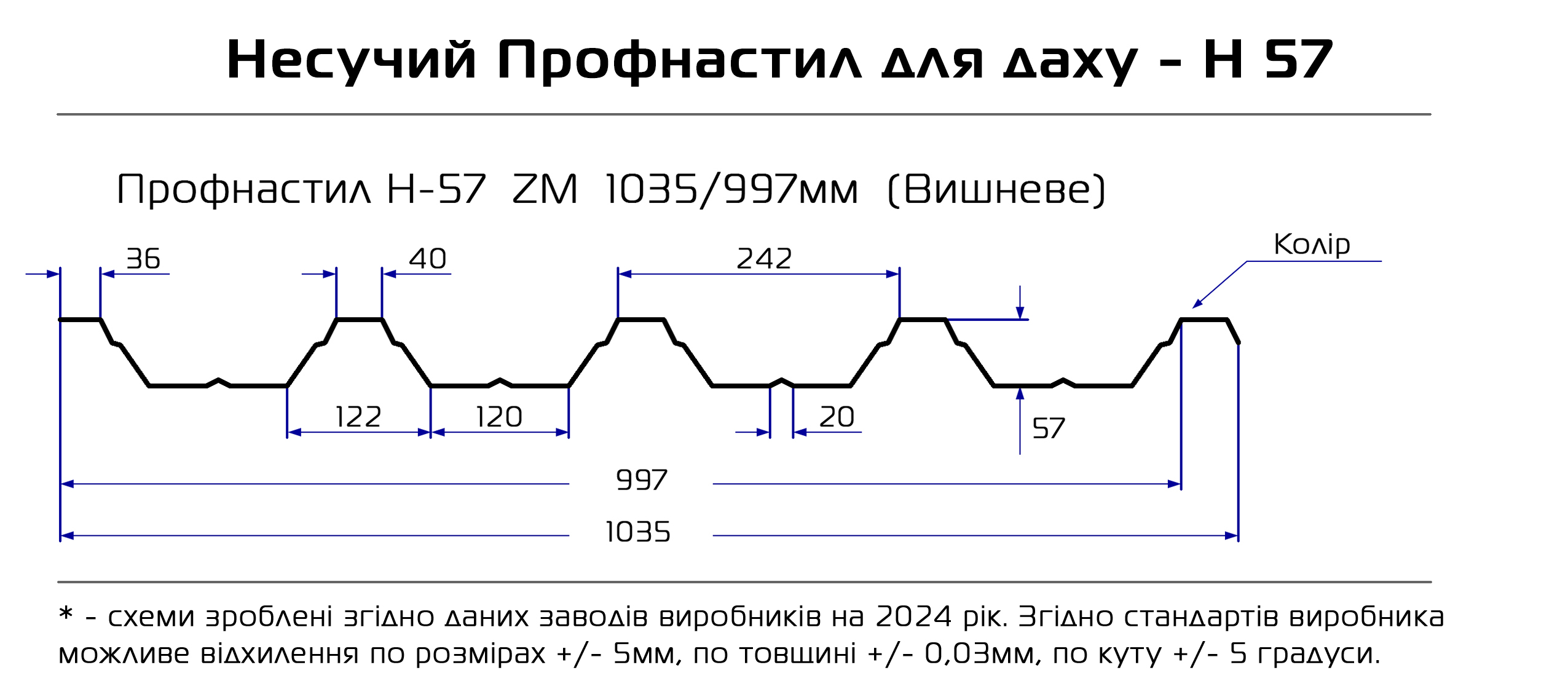 Профнастил Н-57