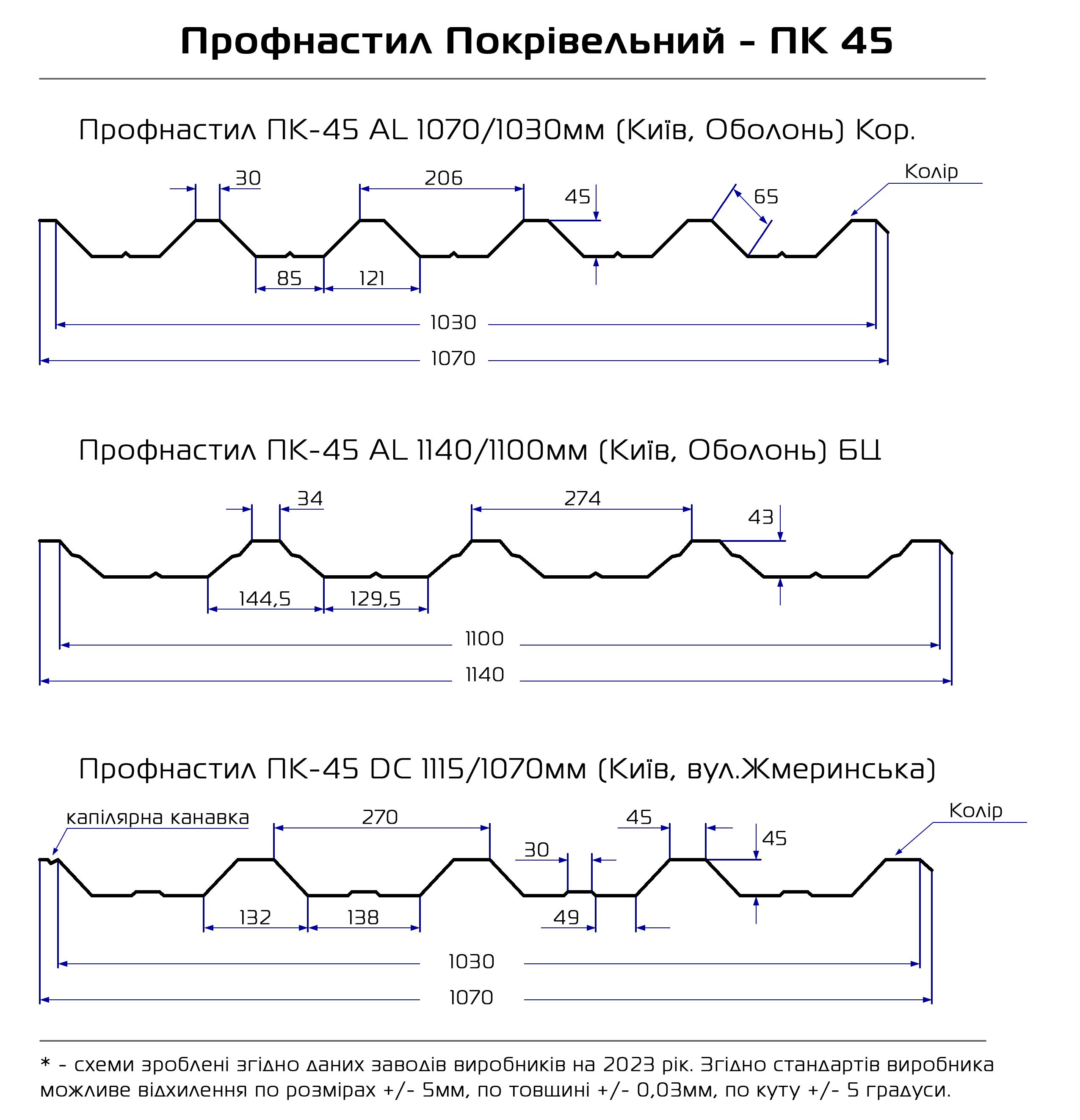 Профнастил Т-45