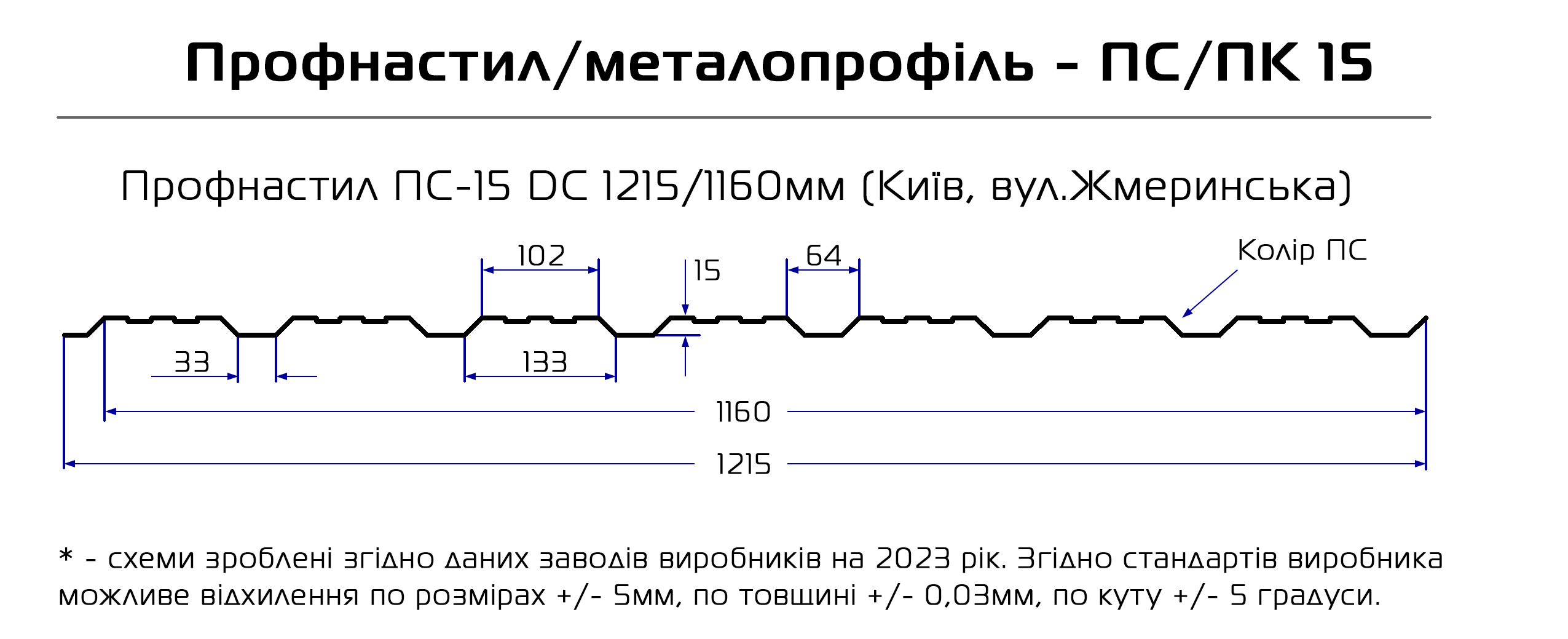 Профнастил ПС-15