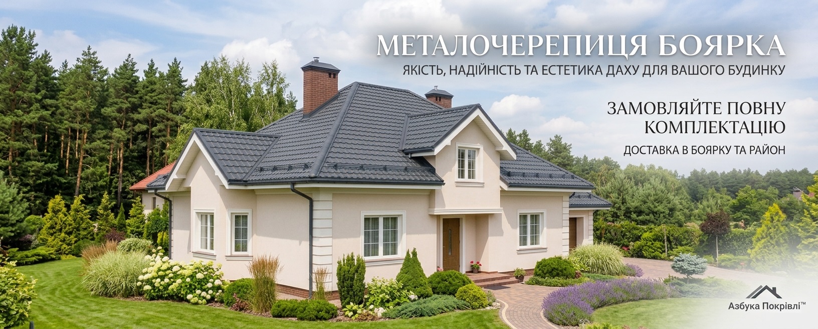 Металлочерепица Боярка - кровля для частного дома