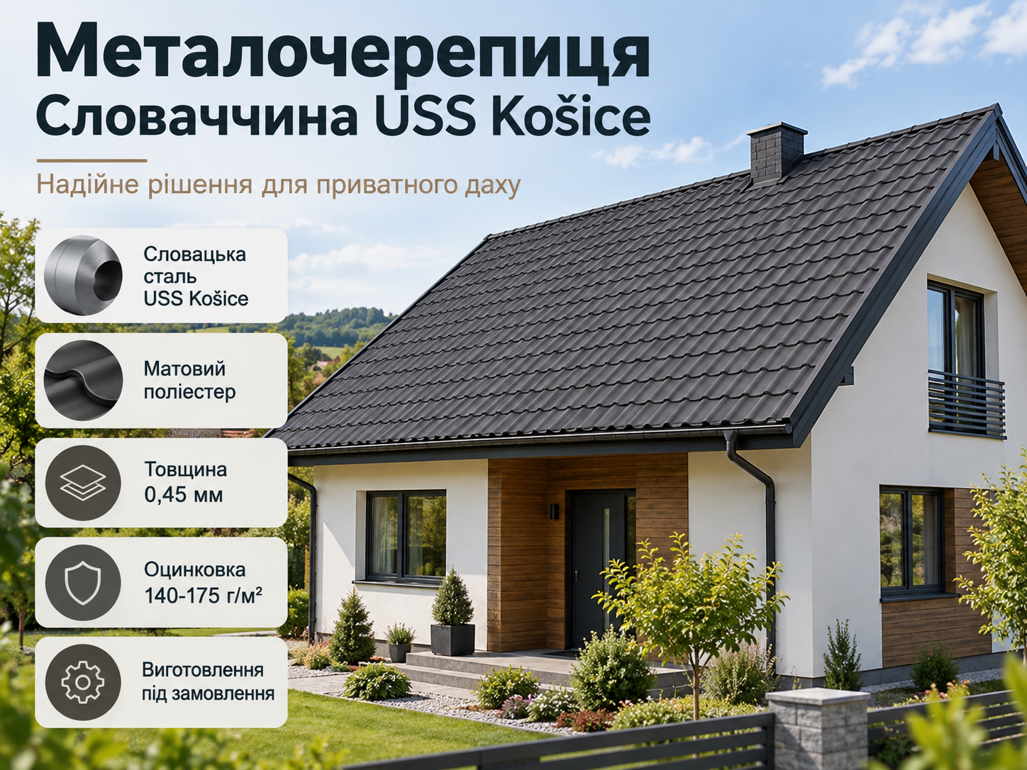 металочерепиця USS Košice