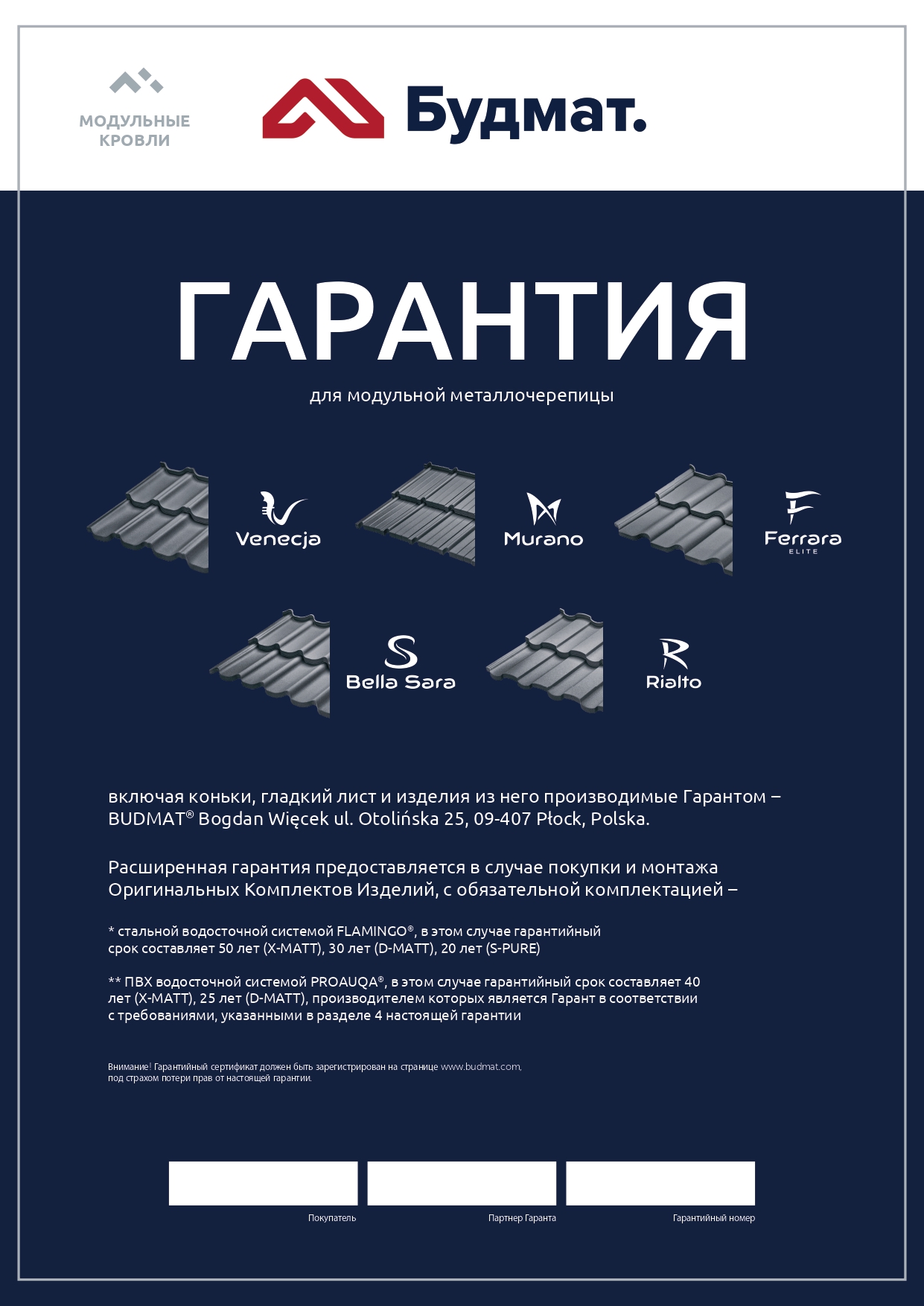 модульная металлочерепица budmat